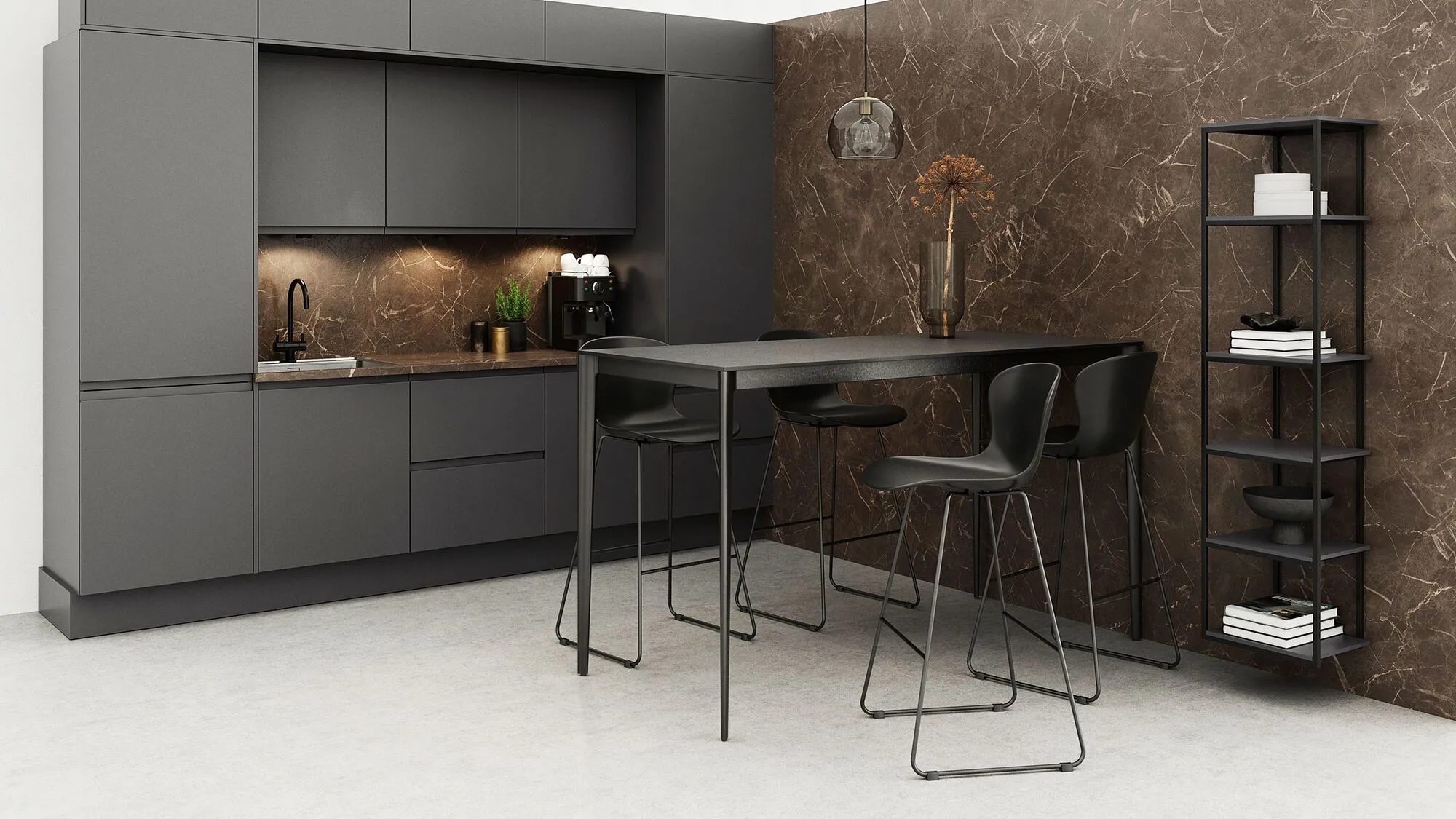 Стенка Bordeaux -  В наличии в интерьере