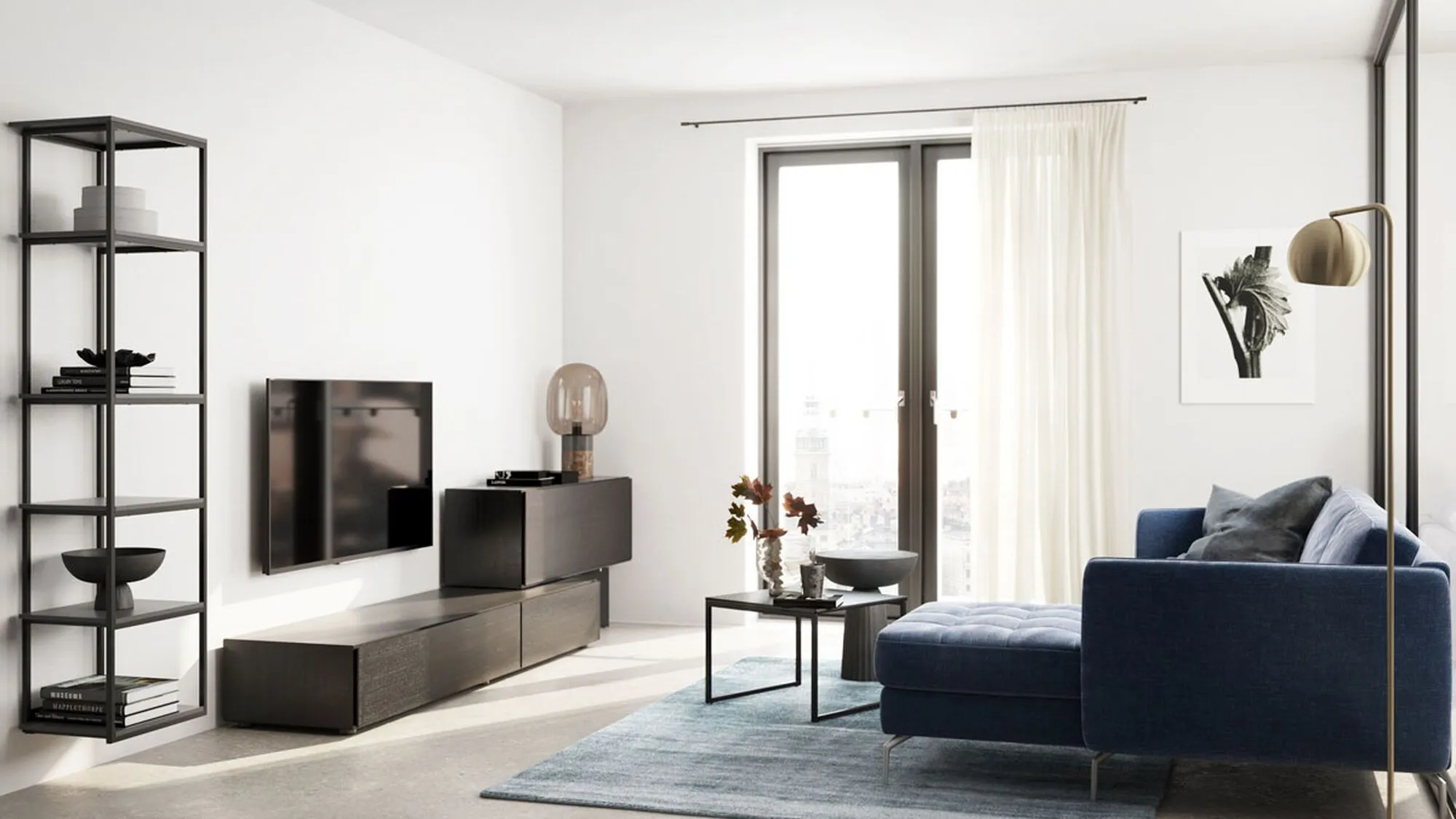 Стенка Bordeaux -  В наличии в интерьере