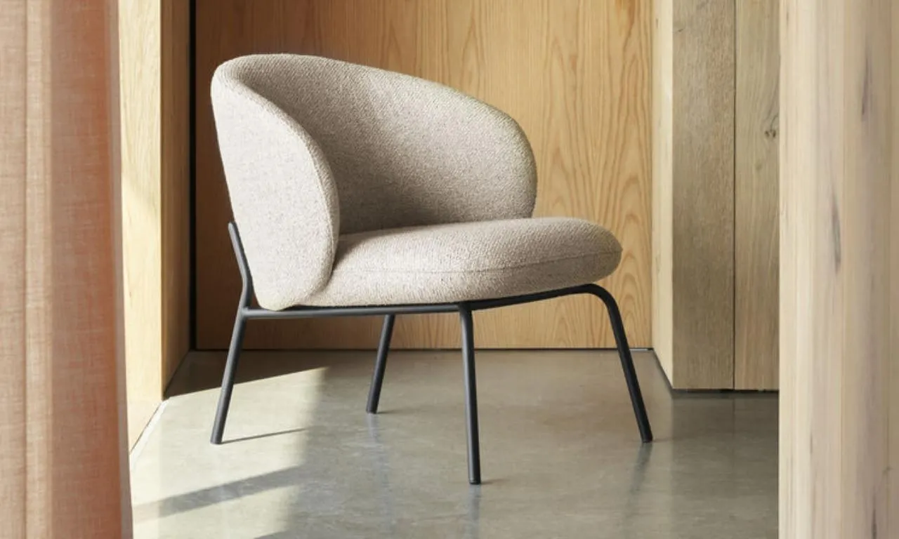 Кресло Princeton -  Nani 2111 Ткань темно-серого цвета -  Под заказ в интерьере