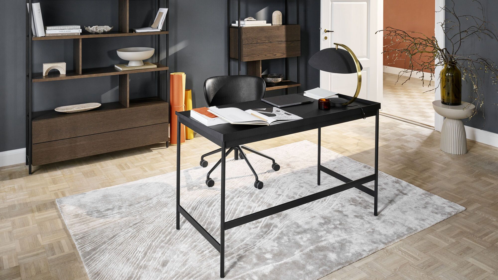 Система  для хранения Calgary c рабочей станцией -  В наличии в интерьере