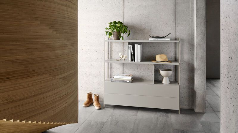 Система  для хранения Calgary c откидной дверцей спереди -  В наличии в интерьере