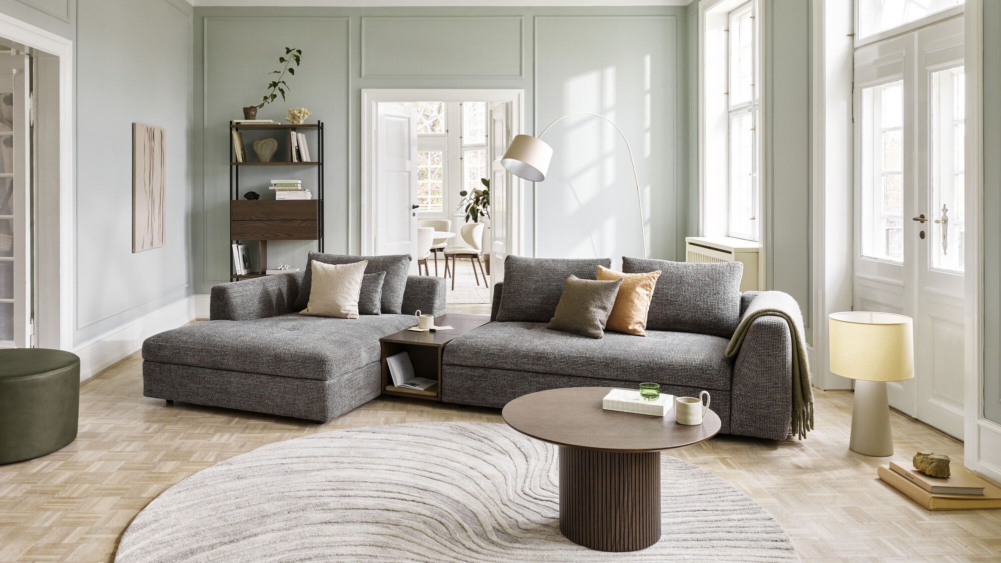 Система  для хранения Calgary c рабочей станцией -  В наличии в интерьере