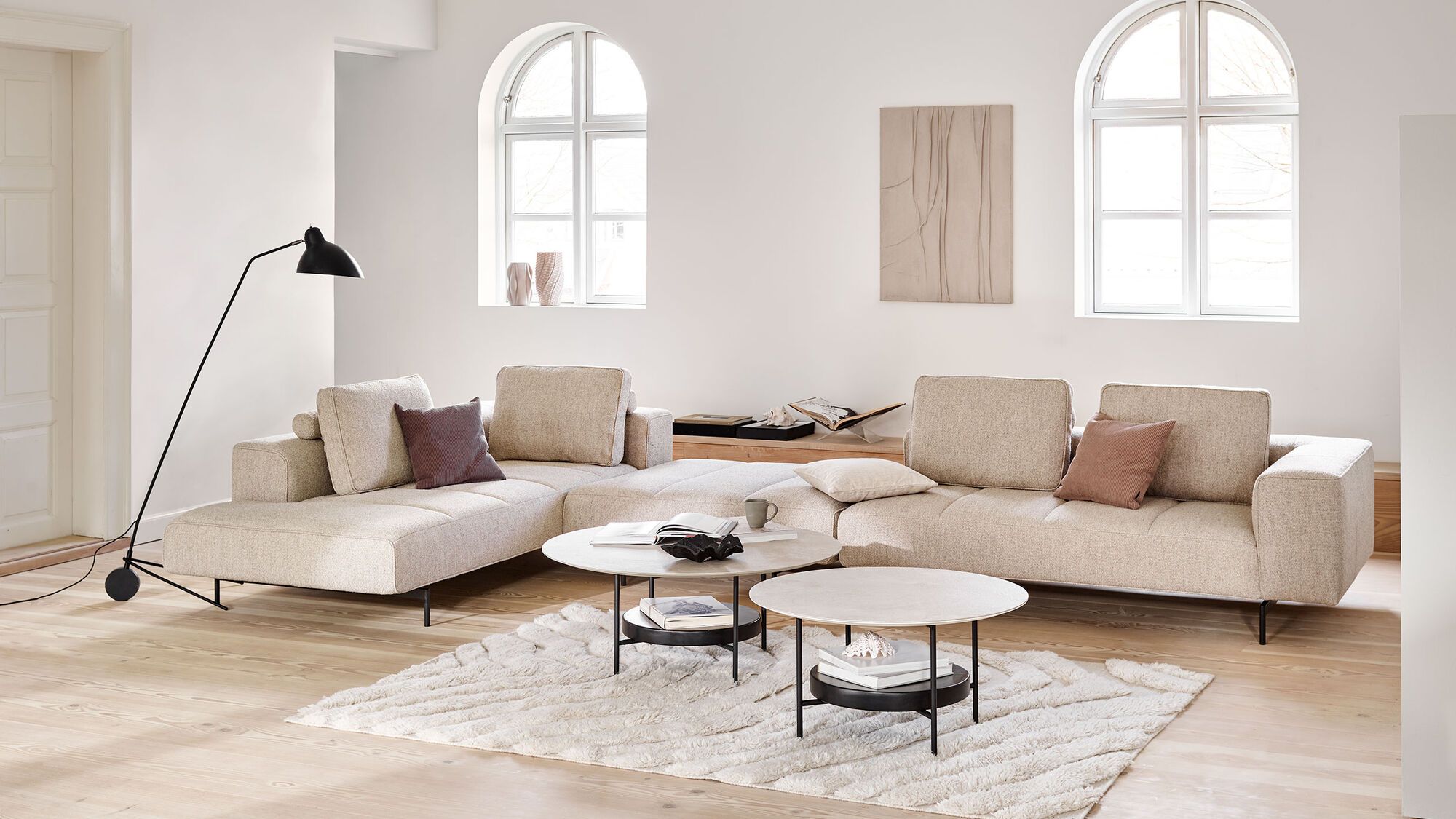 Диван Amsterdam - York 5120 Kожа коньячного цвета  -  Под заказ в интерьере