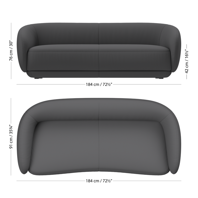 2,5-местный диван Bolzano - Tuscany зеленого цвета 3204 -  Под заказ