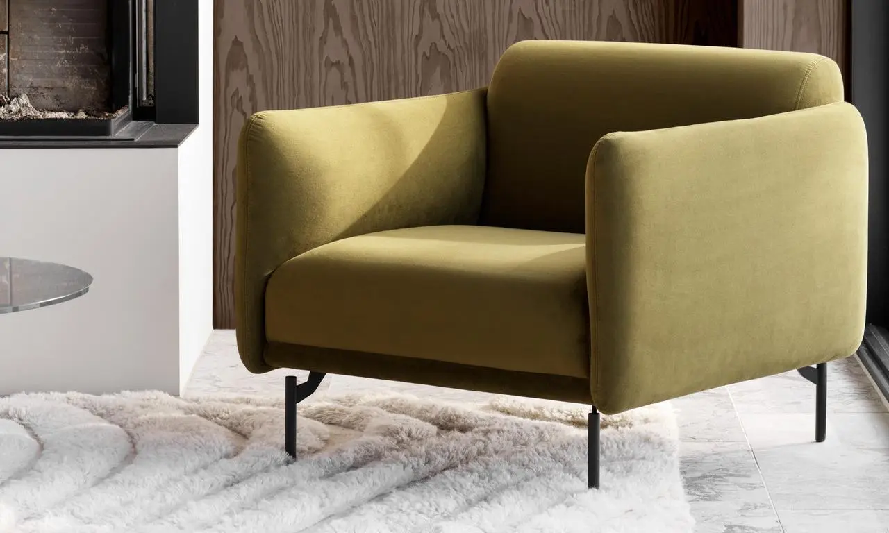 Кресло Berne - York 5122 Кожа светло-коричневого цвета  -  Под заказ в интерьере