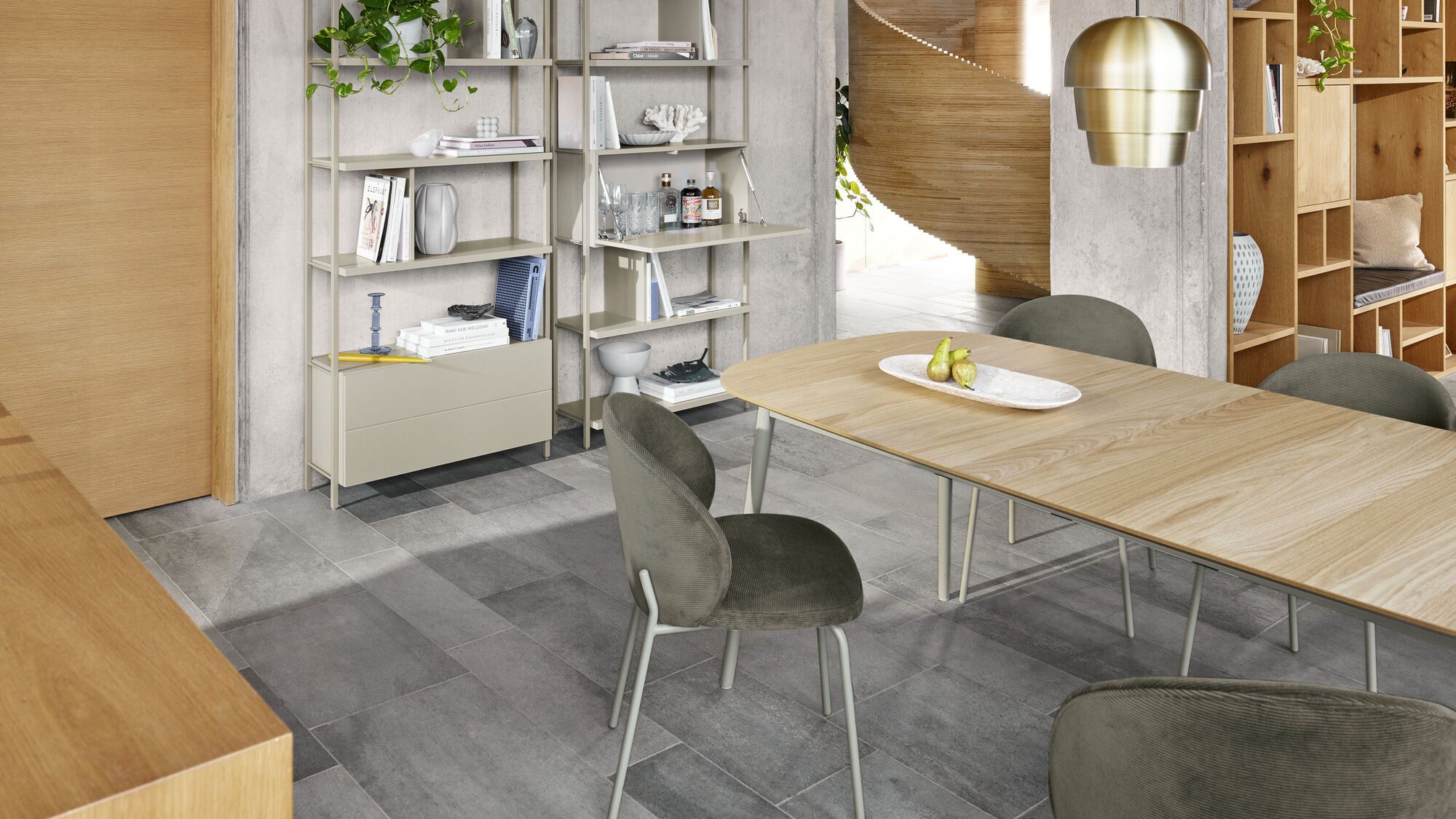 Система  для хранения Calgary c рабочей станцией -  В наличии в интерьере