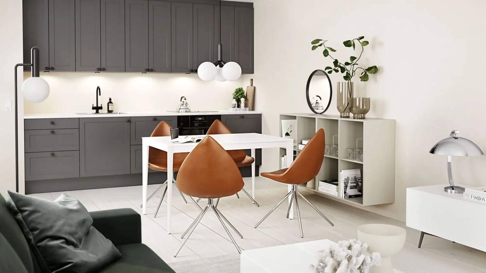 Cтул Ottawa - Napoli 2253 Ткань зелено-голубого цвета  -  Под заказ в интерьере