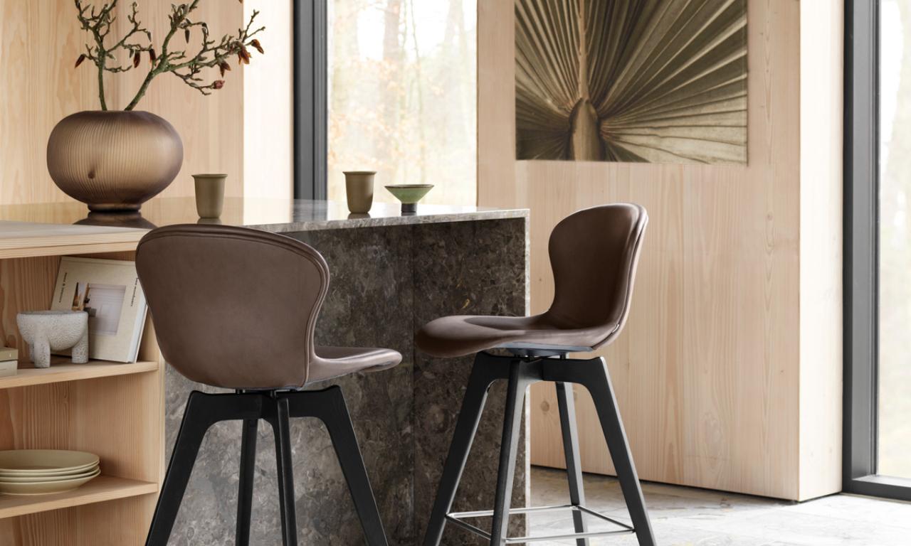 Барный стул Adelaide - York  5121 Kожа светло-зеленая -  Под заказ в интерьере