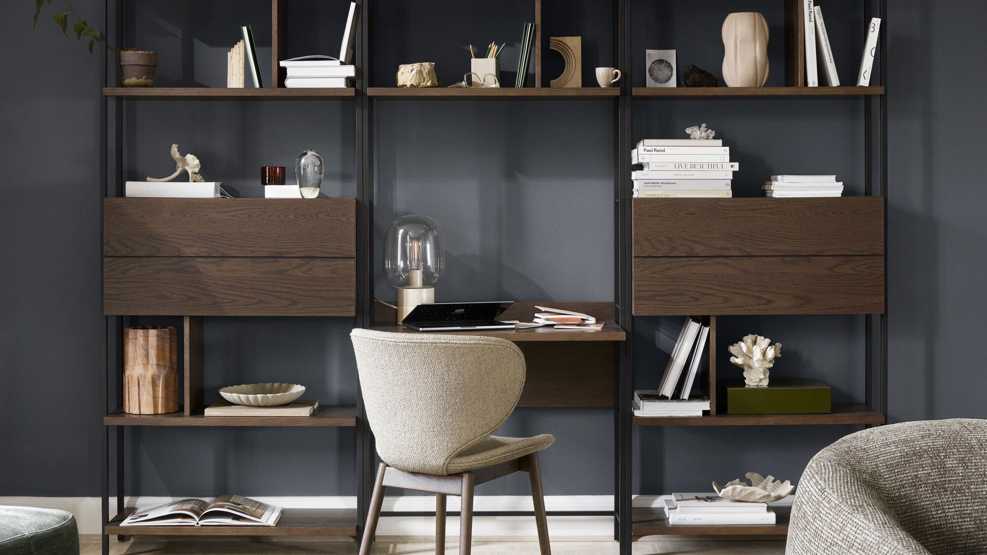 Система  для хранения Calgary c рабочей станцией -  В наличии в интерьере