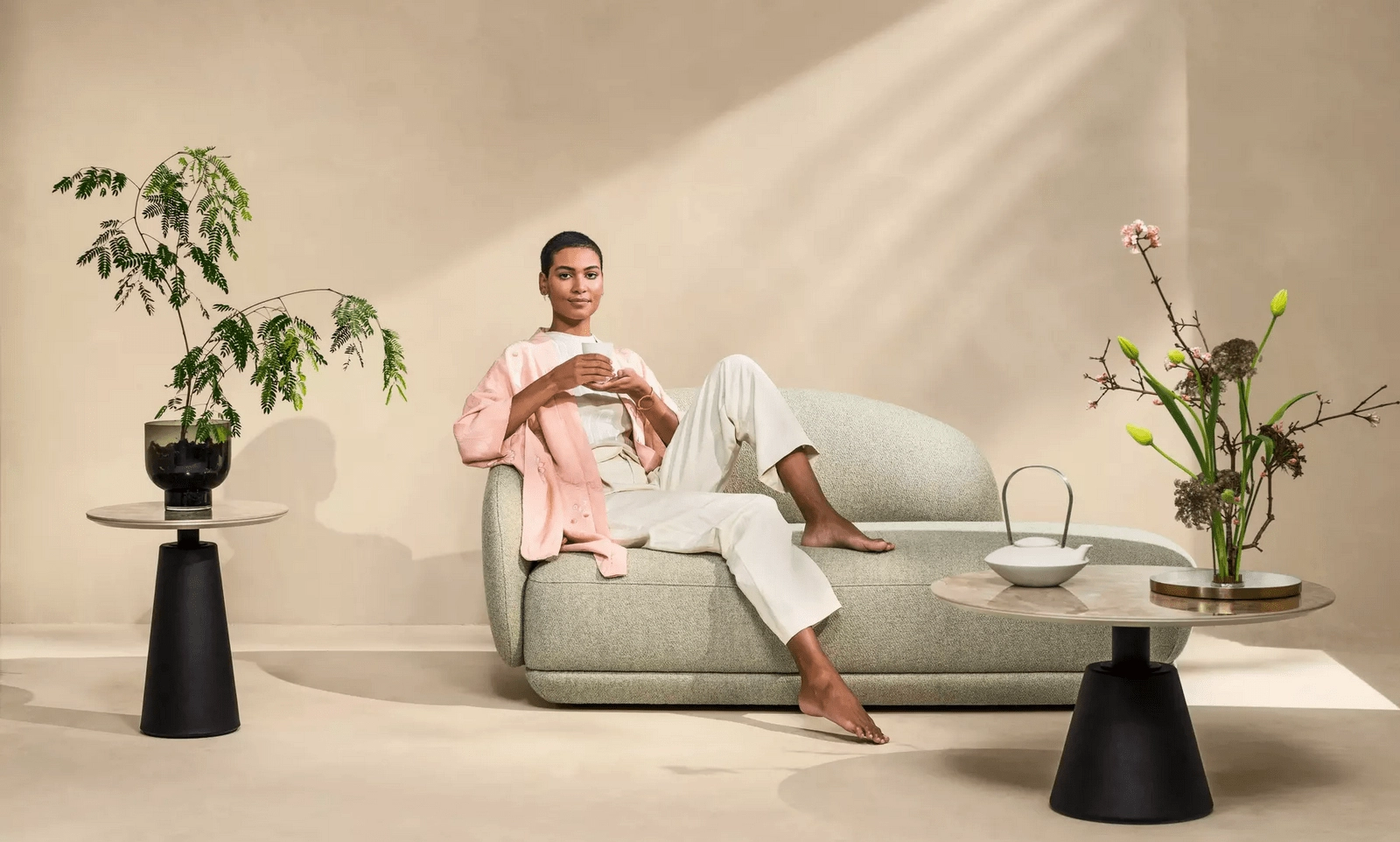 Диван с козеткой Bolzano -  Под заказ в интерьере