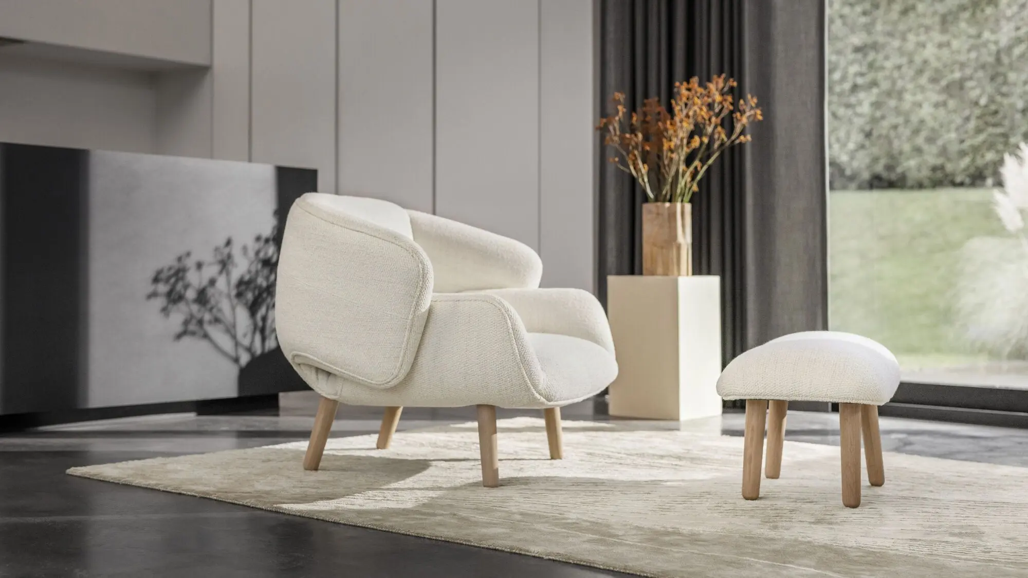 Кресло Fusion - Frisco 2065 Ткань тёмно-синего цвета  -  Под заказ в интерьере