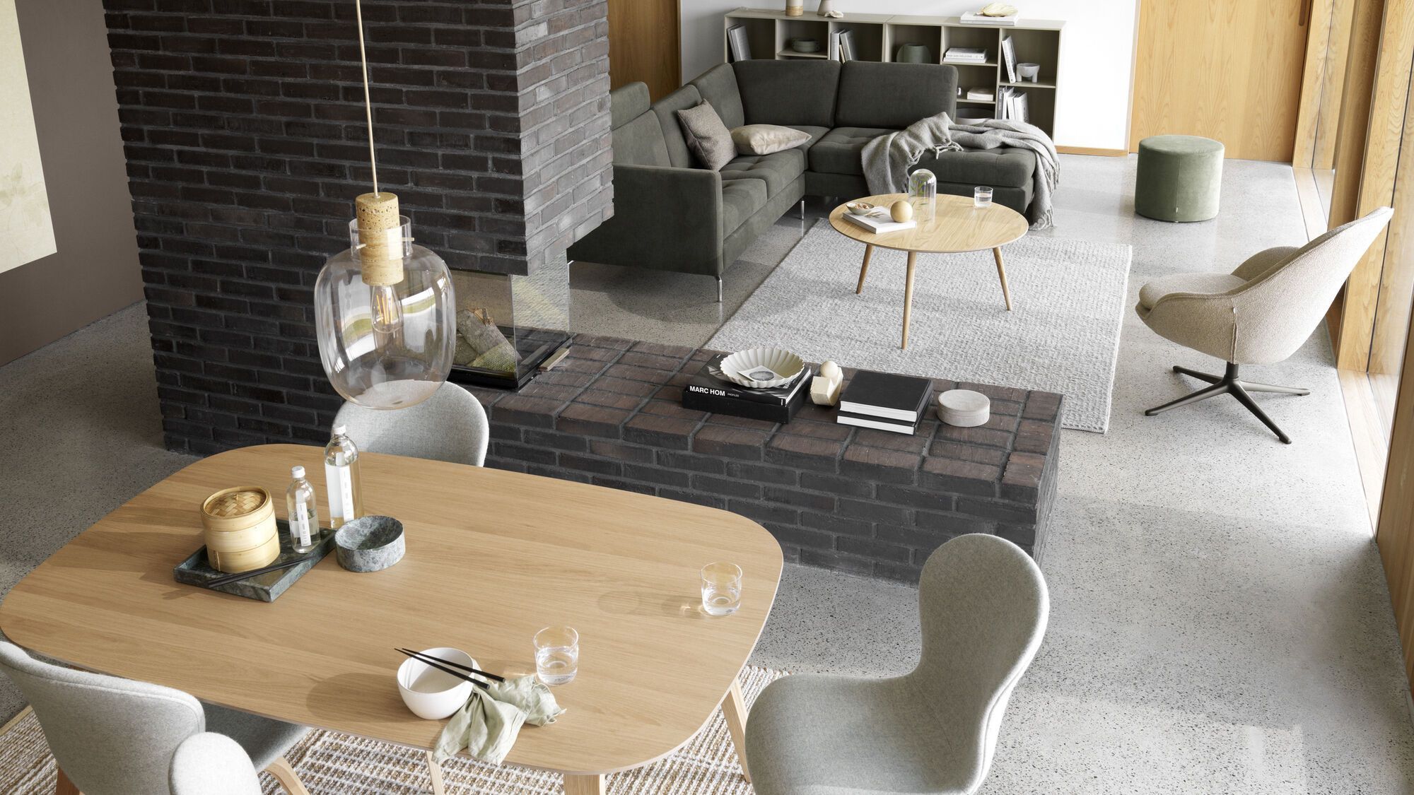 Обеденный стул Hauge - York  5121 Kожа светло-зеленая -  Под заказ в интерьере