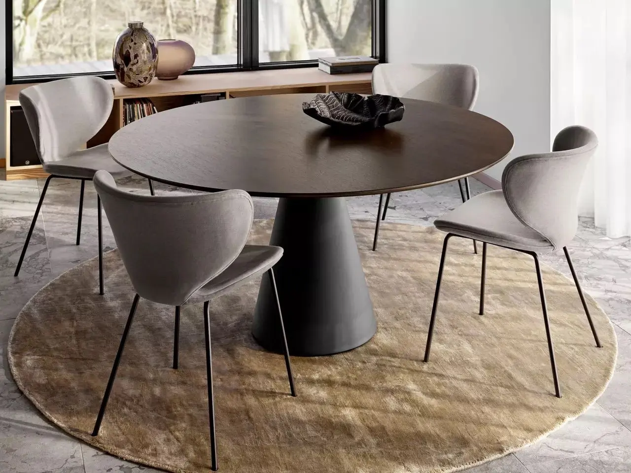 Cтул Hamilton без поворотной функции - Skagen 3165 Зеленая ткань  -  Под заказ в интерьере