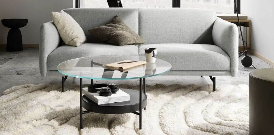 2-х местный диван Berne - Tomelilla fabric 3143 Mustard  -  Под заказ в интерьере