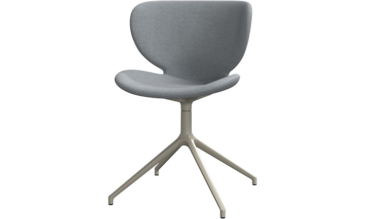 Cтул Hamilton с функцией вращения обивка - Frisco 2063 Ткань с покрытием aquaclean светло-серого цвета  -  Под заказ