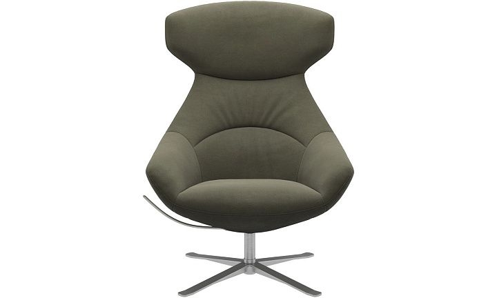 Кресло Porto с функцией вращения - York  5121 Kожа светло-зеленая -  Под заказ