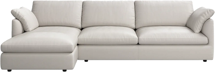 Угловой диван Milano - Nordic Grain кожа светло-бежевого цвета 5136 -  Под заказ