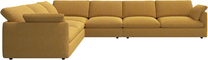 Угловой диван Milano - Tomelilla fabric 3143 Mustard  -  Под заказ