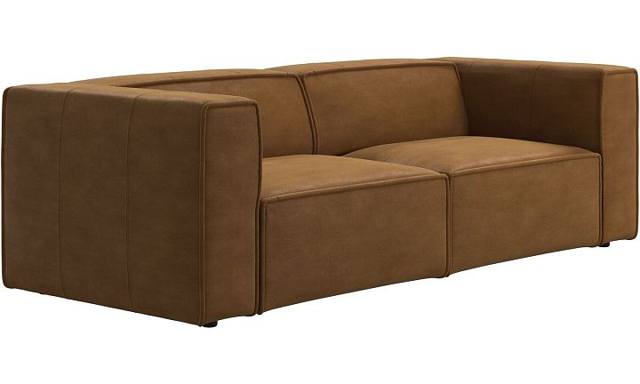 Диван Carmo - York 5120 Kожа коньячного цвета  -  Под заказ
