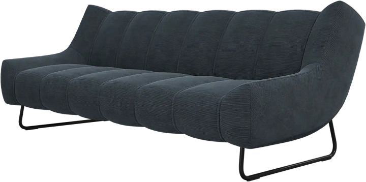 3-х местный диван Nawabari - Skagen 3164 Стальная ткань  -  Под заказ