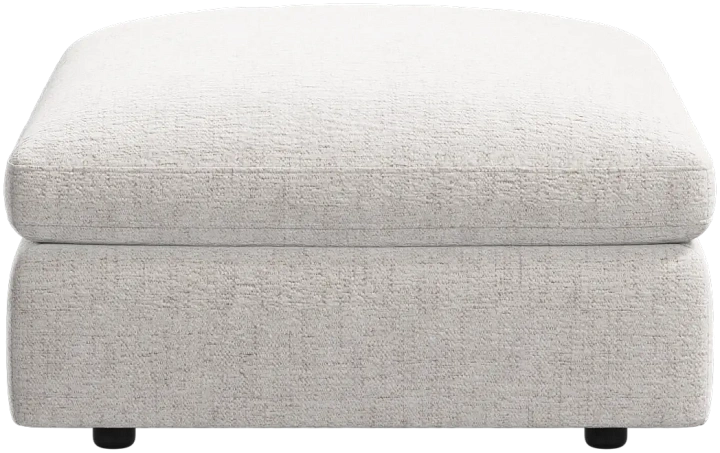 Пуф Milano - Lucca ткань белого цвета 3321 -  Под заказ