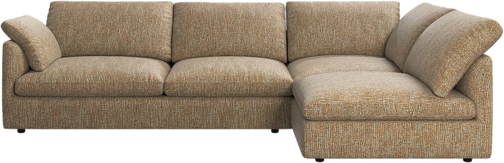 Угловой диван Milano - Tuscany горчичного цвета 3205 -  Под заказ