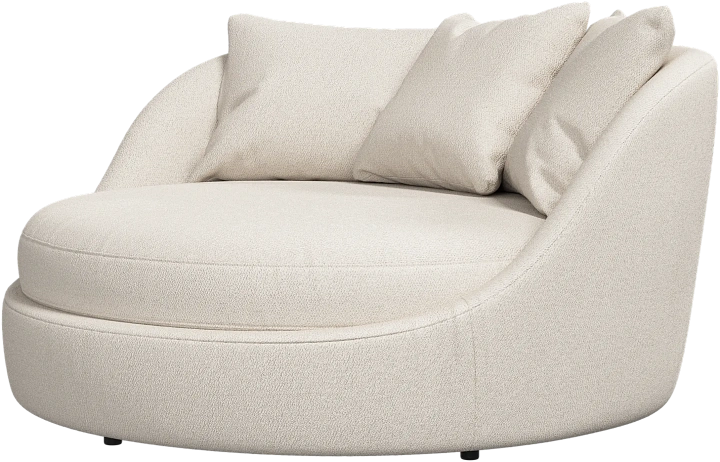 Кресло Ø - Lazio 3090 Ткань белого цвета  -  Под заказ