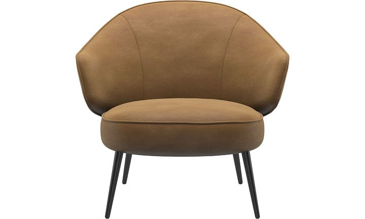 Кресло Charlotte - York 5120 Kожа коньячного цвета  -  Под заказ