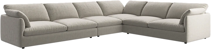 Угловой диван Milano -  Ravello 3221 Ткань бежевого цвета  -  Под заказ