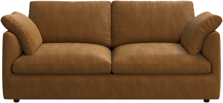 2-х местный диван Milano - York 5120 Kожа коньячного цвета  -  Под заказ