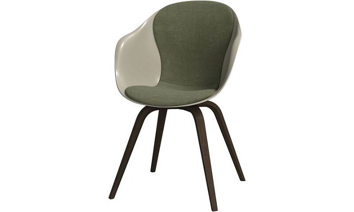 Обеденный стул Hauge - Skagen 3165 Зеленая ткань  -  Под заказ