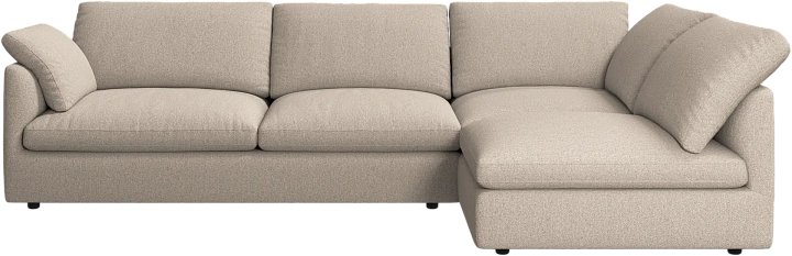 Угловой диван Milano - Lazio 3091 Ткань бежевого цвета  -  Под заказ