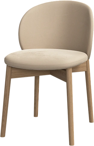 Обеденный стул Princeton - Bologna ткань песочного цвета 3254 -  Под заказ