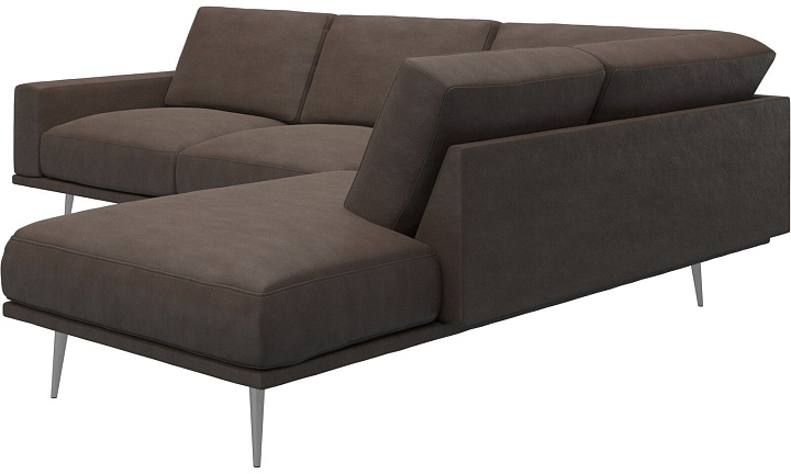 Диван Carlton с модулем для отдыха - York 5122 Кожа светло-коричневого цвета  -  Под заказ