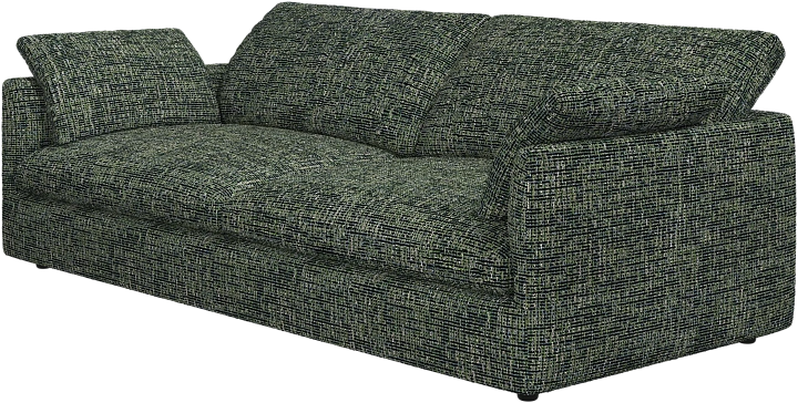3-х местный диван Milano - Tuscany Ткань лесного зелёного цвета 3208  -  Под заказ