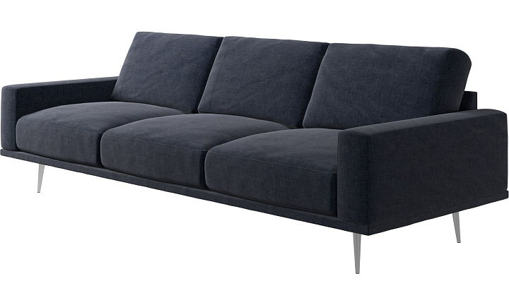 Диван Carlton - Napoli 2257 Ткань  тёмно-синего цвета  -  Под заказ