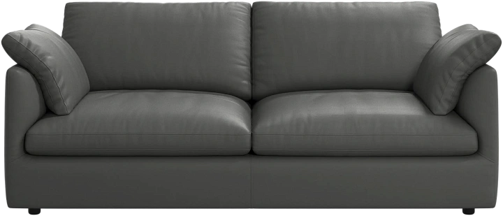 2.5 местный диван Milano - Nordic Grain 5137 Кожа серого цвета -  Под заказ