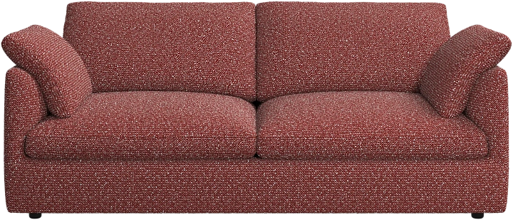 2.5 местный диван Milano - Avellino ткань красного цвета 3250 -  Под заказ