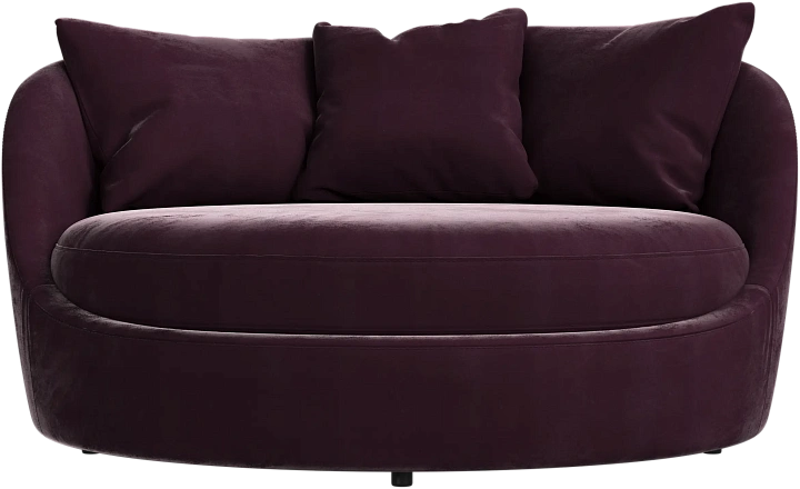 Кресло Ø - Bologna ткань вишнево-красного цвета 3258 -  Под заказ