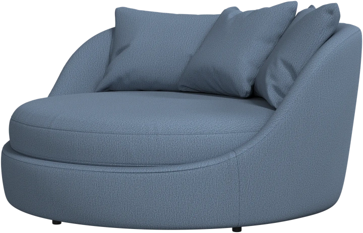 Кресло Ø - Capri ткань голубого цвета 3233 -  Под заказ