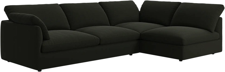 Угловой диван Milano - Arezzo ткань зеленого цвета 3334 -  Под заказ