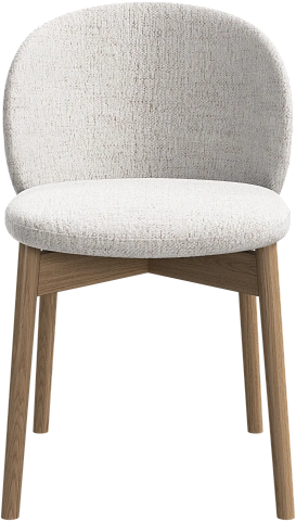 Обеденный стул Princeton - Lucca ткань белого цвета 3321 -  Под заказ