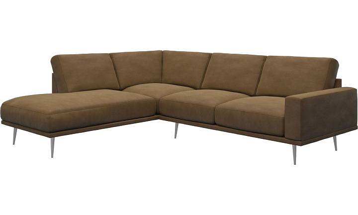 Диван Carlton с модулем для отдыха - York 5120 Kожа коньячного цвета  -  Под заказ