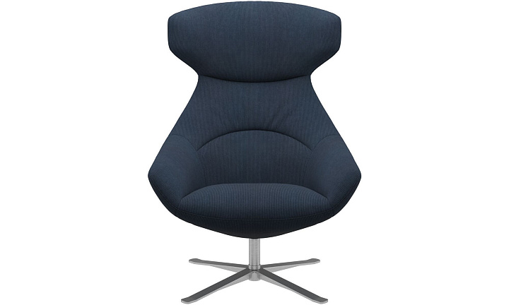 Кресло Porto с функцией вращения - Skagen 3163 Темно-синяя ткань  -  Под заказ