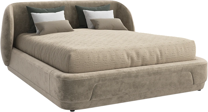 Кровать Bolzano -  Ravello 3221 Ткань бежевого цвета  -  Под заказ