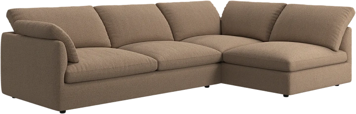 Угловой диван Milano - Rimini ткань светло-коричневого цвета 3085 -  Под заказ