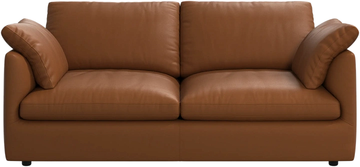 2-х местный диван Milano - Nordic Grain 5134 Кожа карамельного цвета -  Под заказ