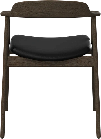 Обеденный стул Seoul - Nordic Grain 5130 Кожа черного цвета -  В наличии