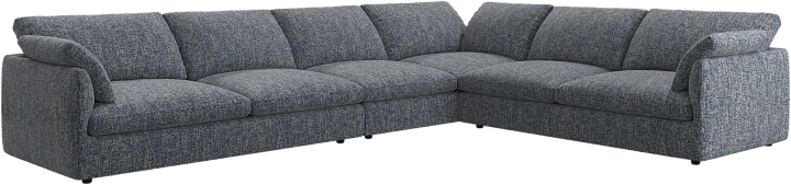 Угловой диван Milano - Tuscany синего цвета 3206 -  Под заказ