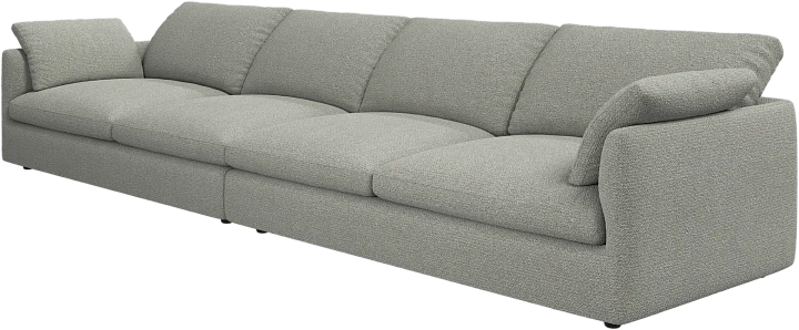 4-х местный диван Milano - Rimini ткань зеленого цвета 3086 -  Под заказ